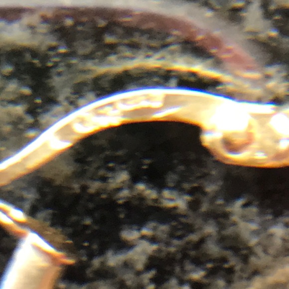 14kt Gold Double Loop de Earrings - Picture 3 of 3